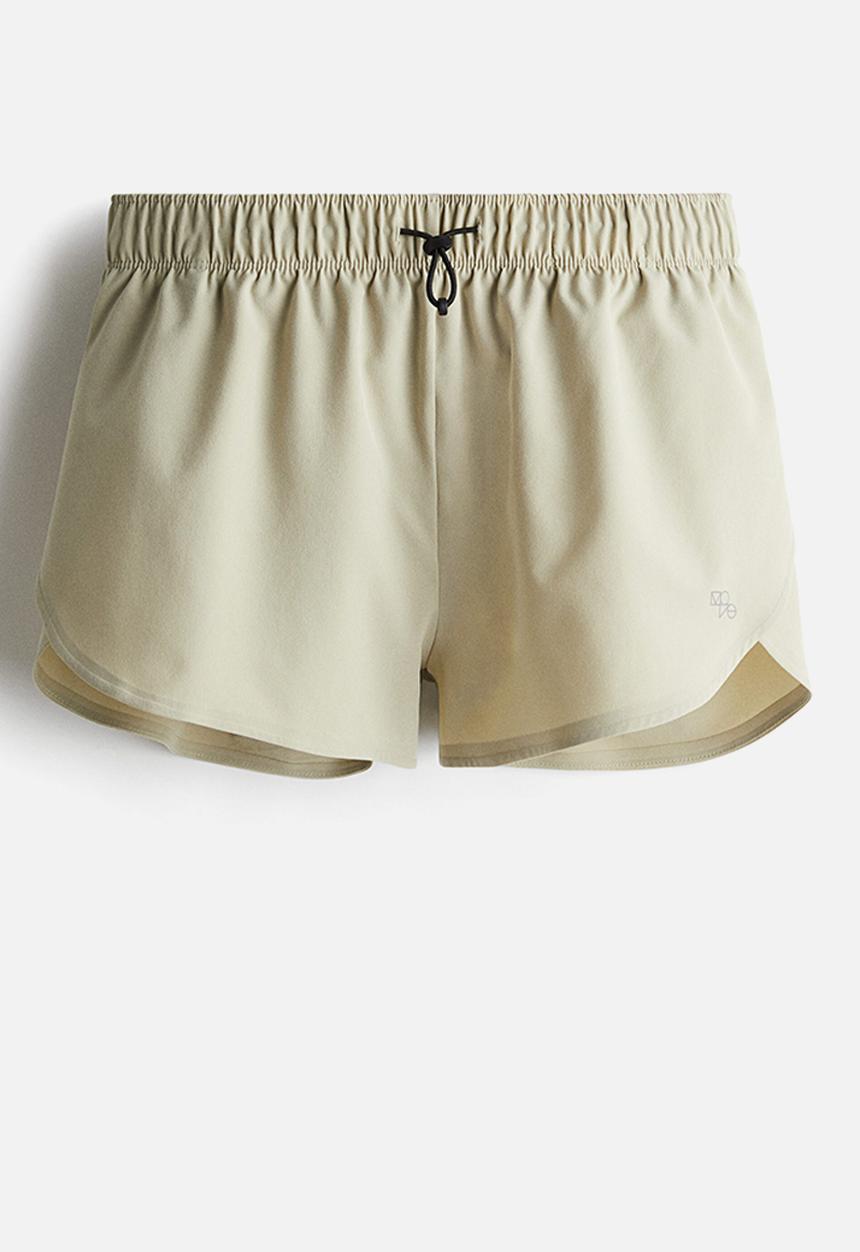 H&M - Lightweight sports shorts with drymove™ - light-beige