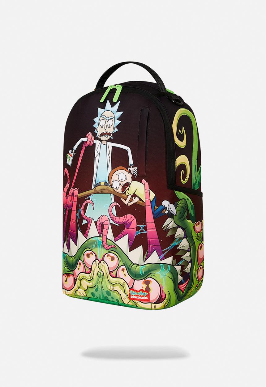 Sprayground - Rick and morty dlxr alien mouth half sharkmouth dlxr backpack - black