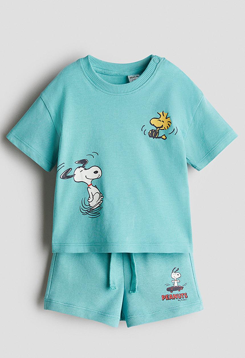 H&M - 2-piece printed set - turquoise,multi