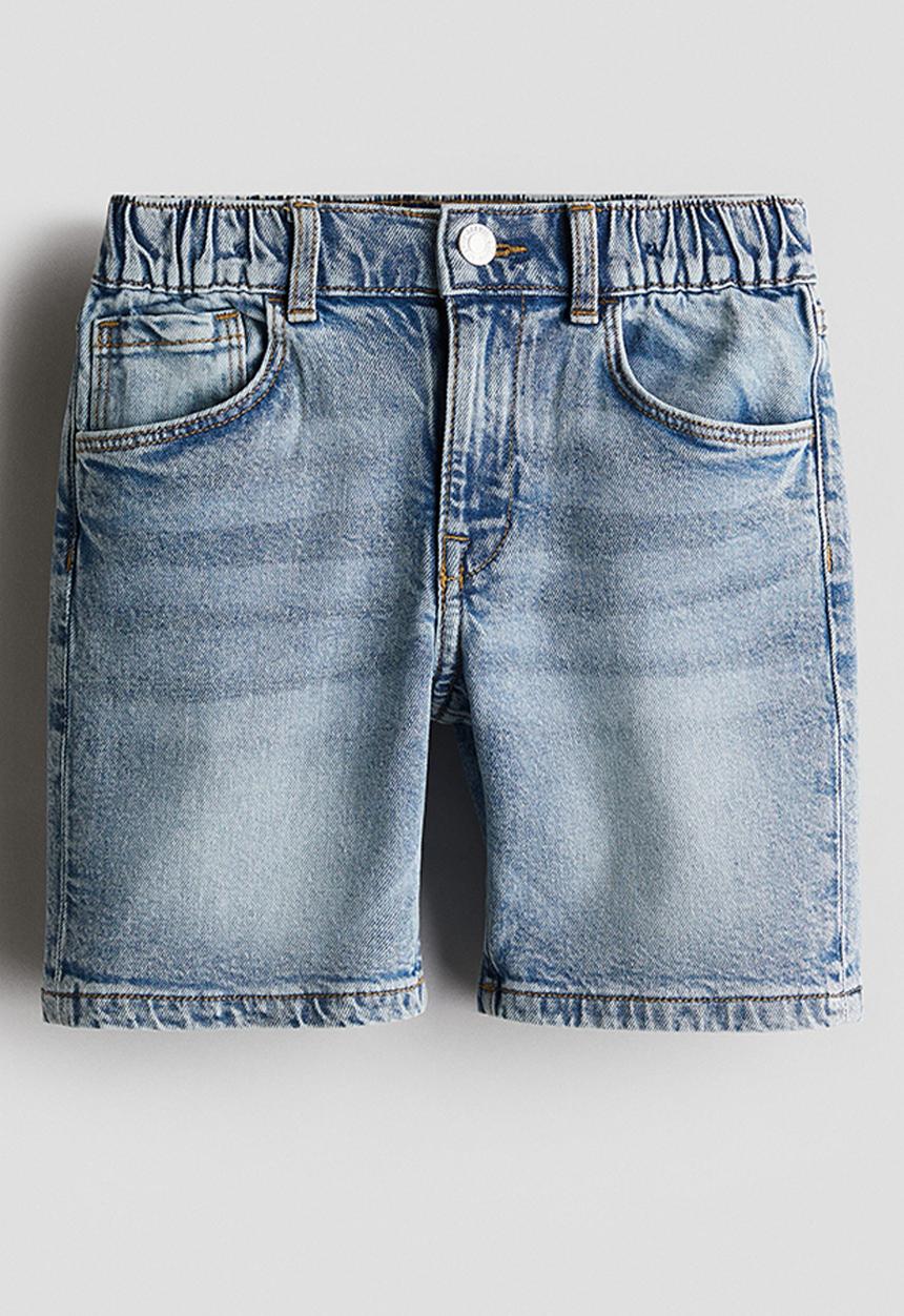 H&M - Loose fit denim shorts - denim blue
