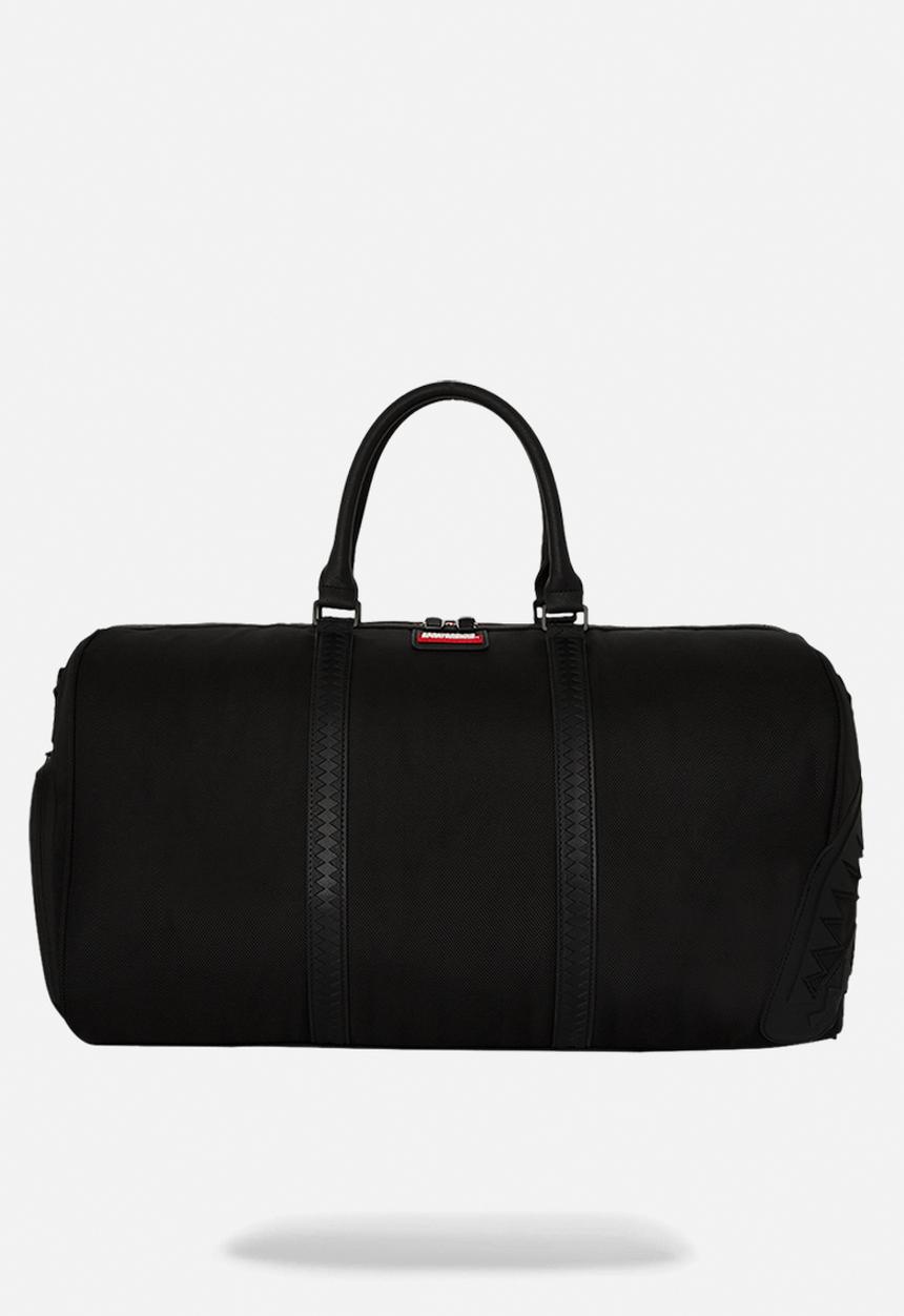 Sprayground - Printed zipper shark duffle - black