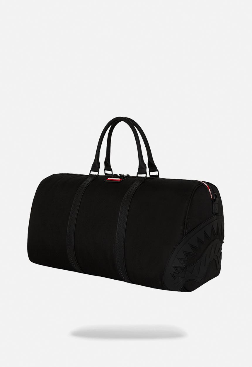 Sprayground - Printed zipper shark duffle - black