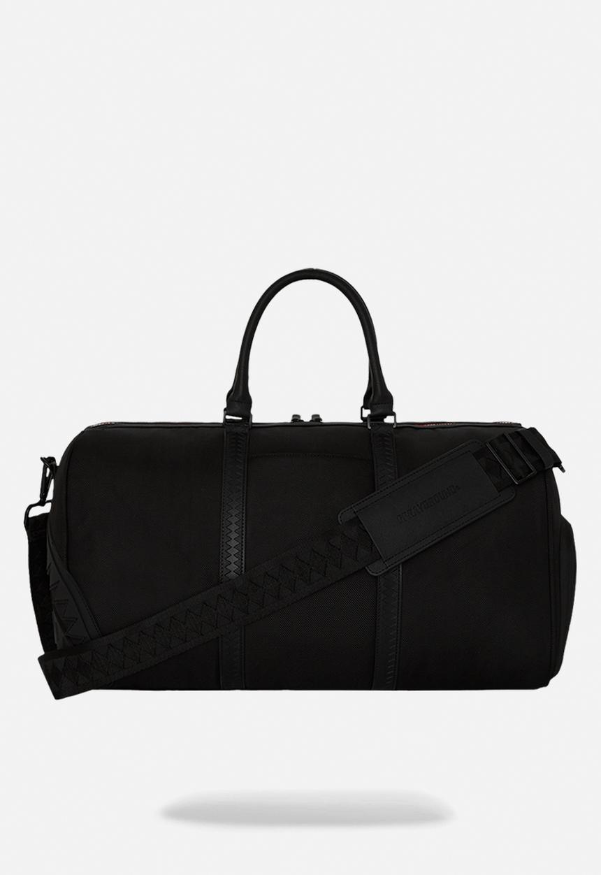 Sprayground - Printed zipper shark duffle - black