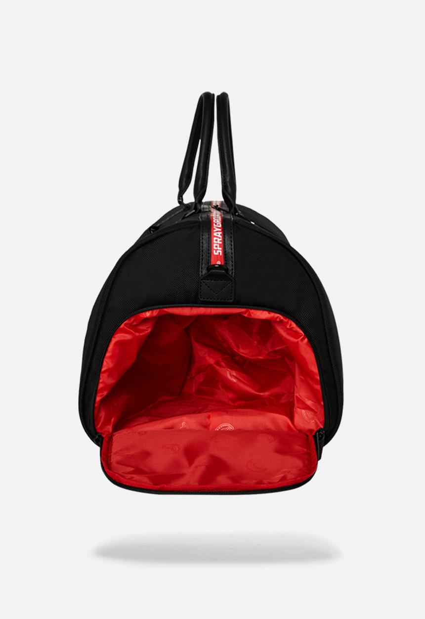 Sprayground - Printed zipper shark duffle - black
