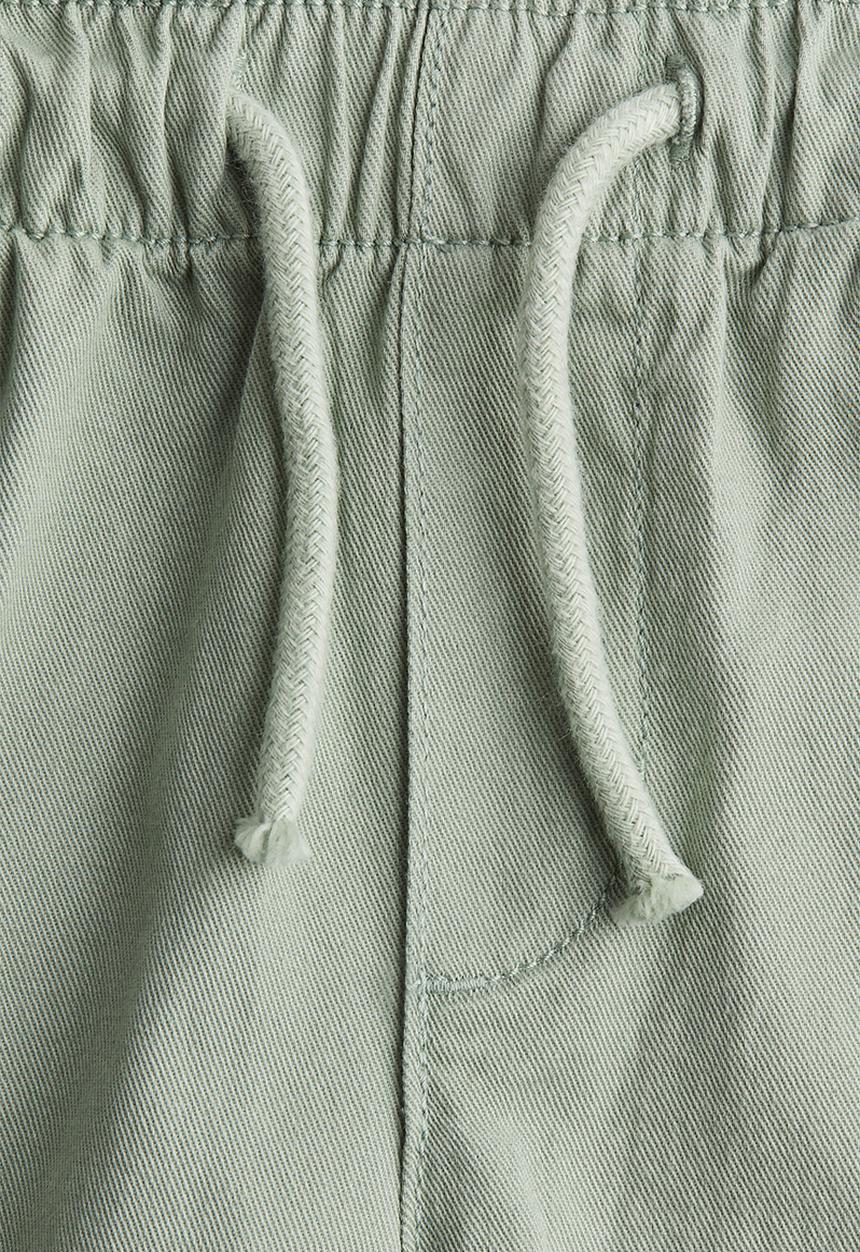 H&M - Twill joggers - light dusty green