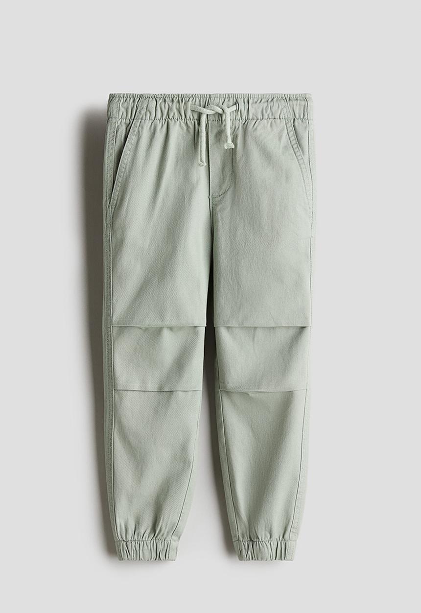 H&M - Twill joggers - light dusty green