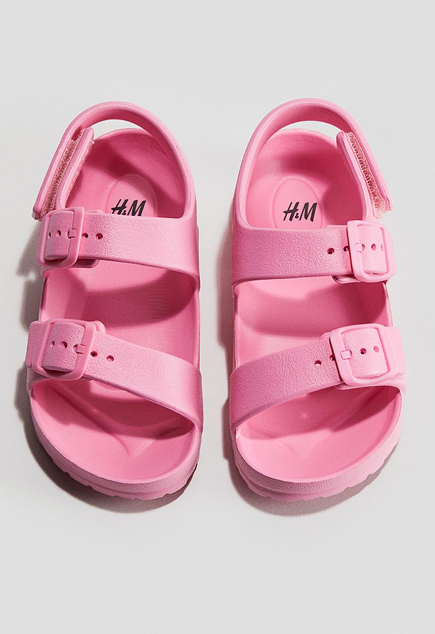 H&M - Two-strap pool shoes - pink
