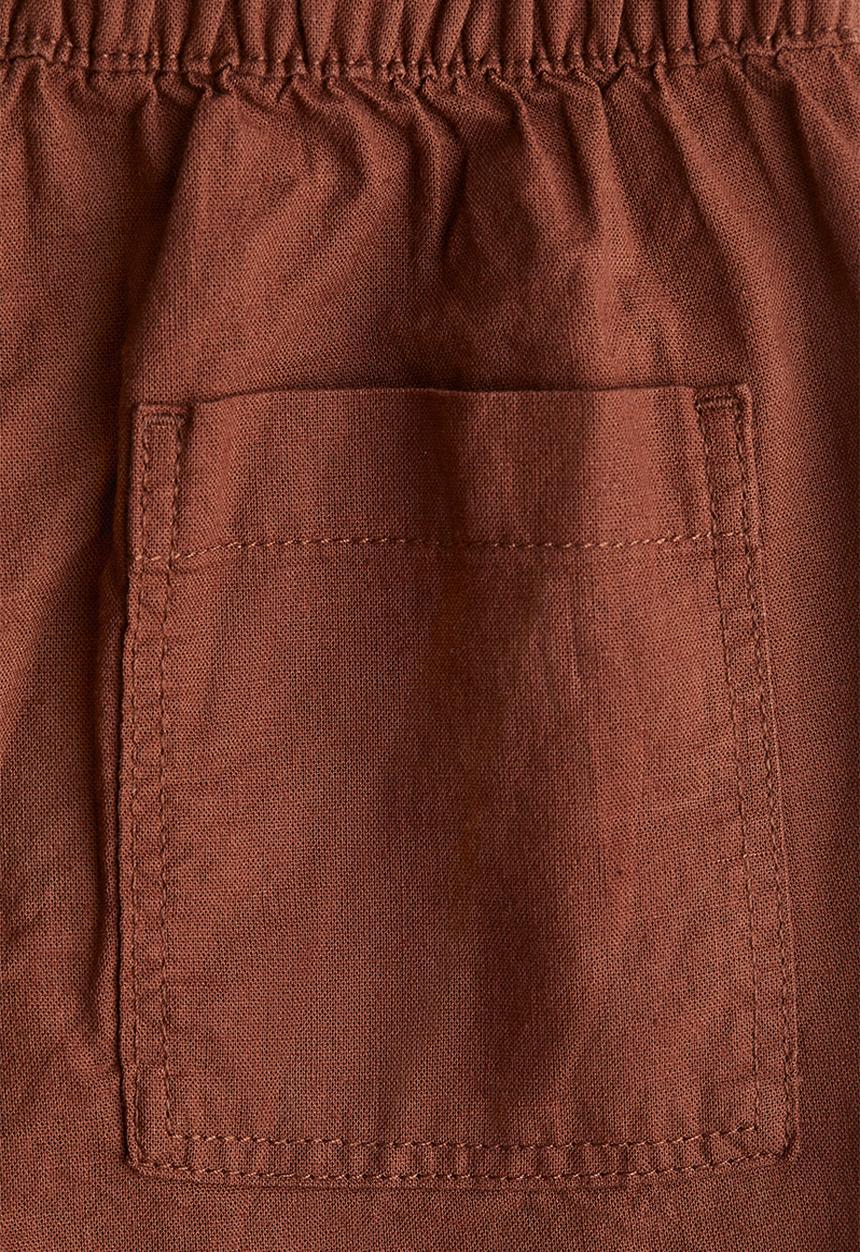 H&M - Linen-blend shorts - brown