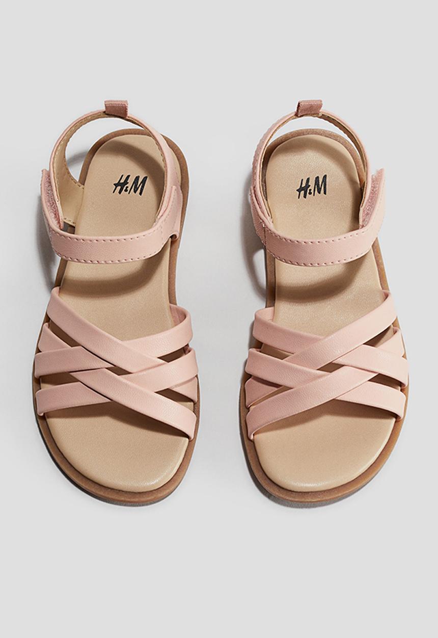 H&M - Strappy sandals - dusty pink