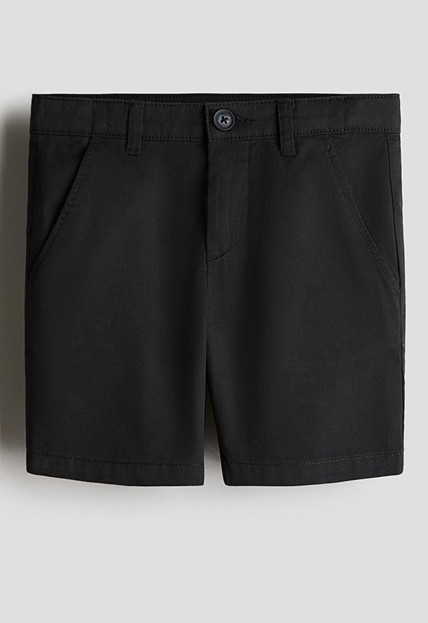 H&M - Cotton chino shorts - black