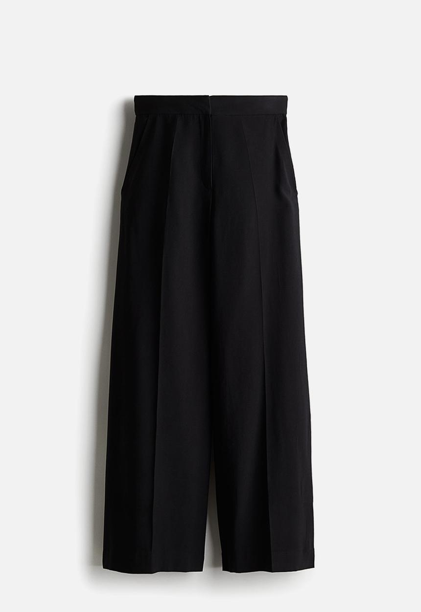 H&M - Wide trousers - black