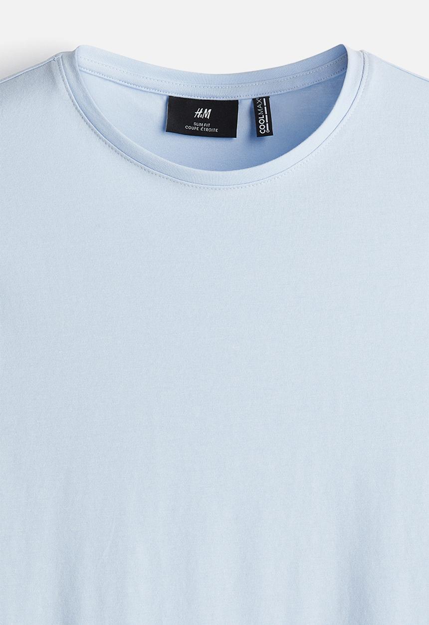 H&M - Coolmax® slim fit T-shirt - blue