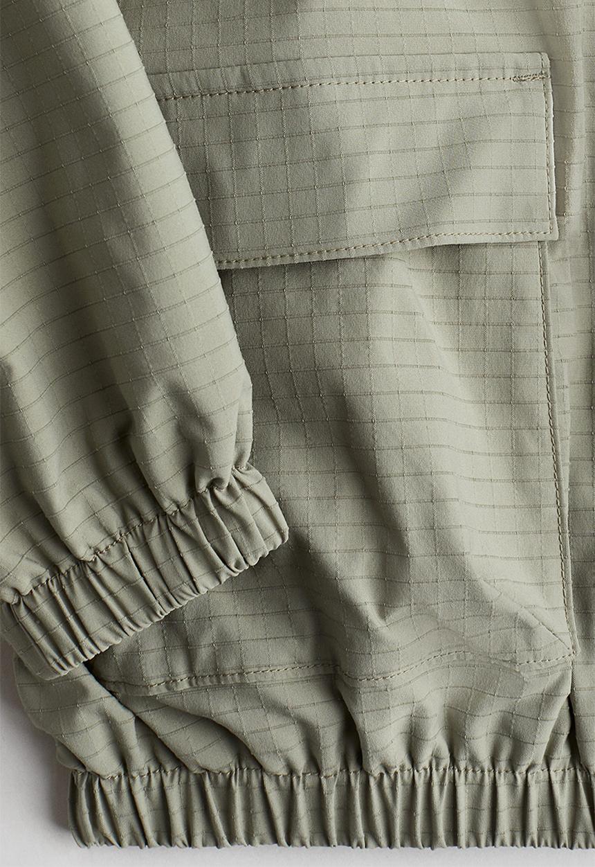 H&M - Loose-fit windbreaker -light khaki green