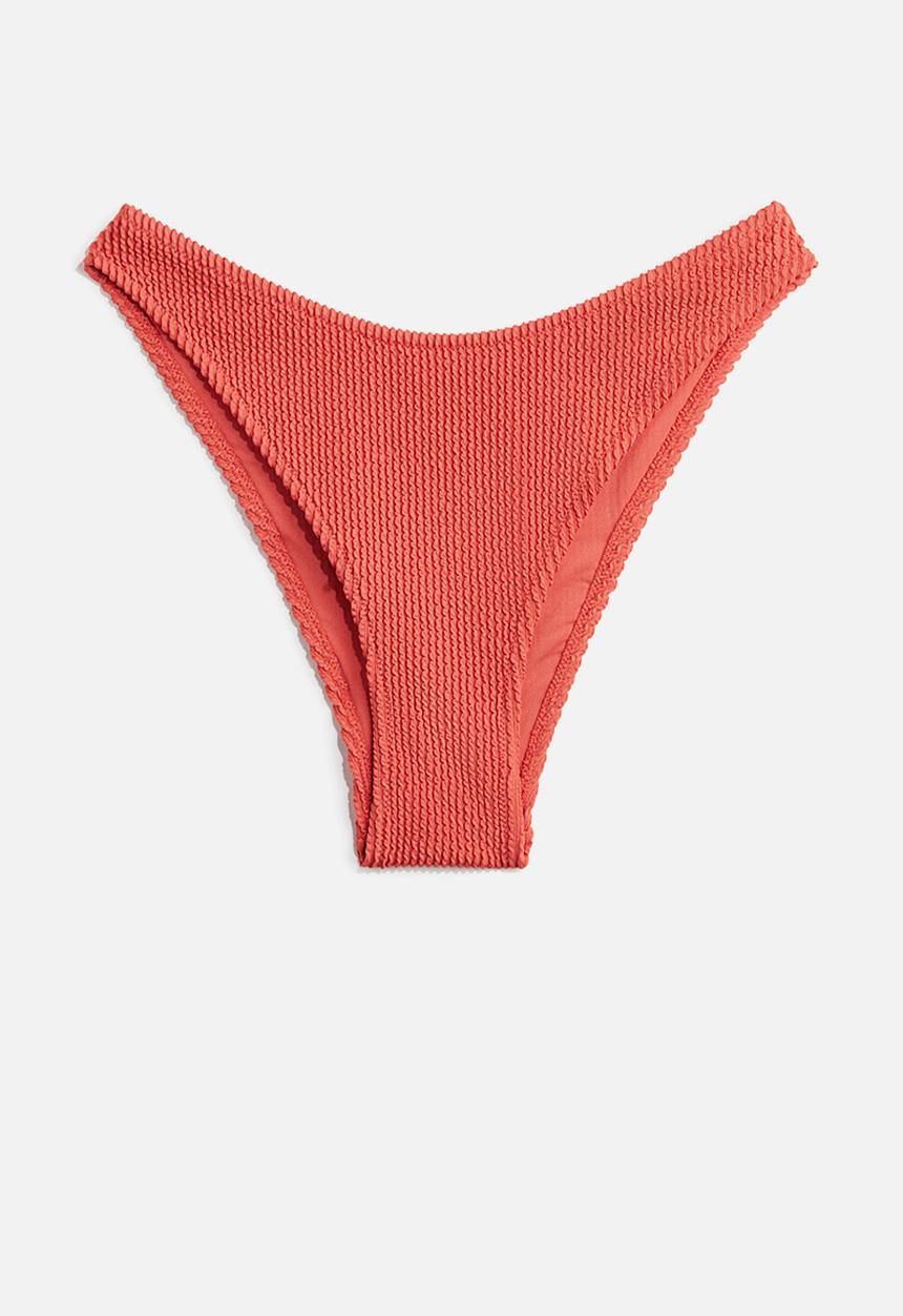 H&M - Cheeky bikini bottoms - coral red 
