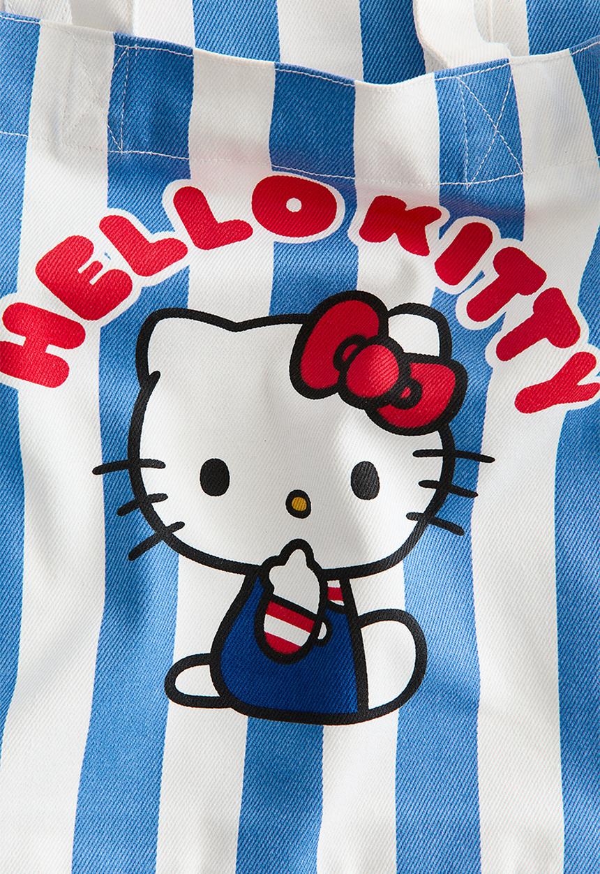 H&M - Print-motif tote bag - blue hello kitty