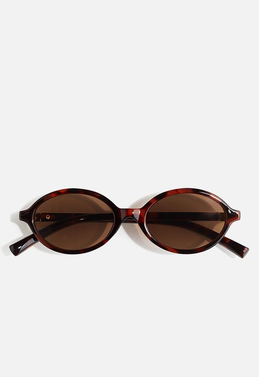 H&M - Oval sunglasses - brown/tortoiseshell-patterned