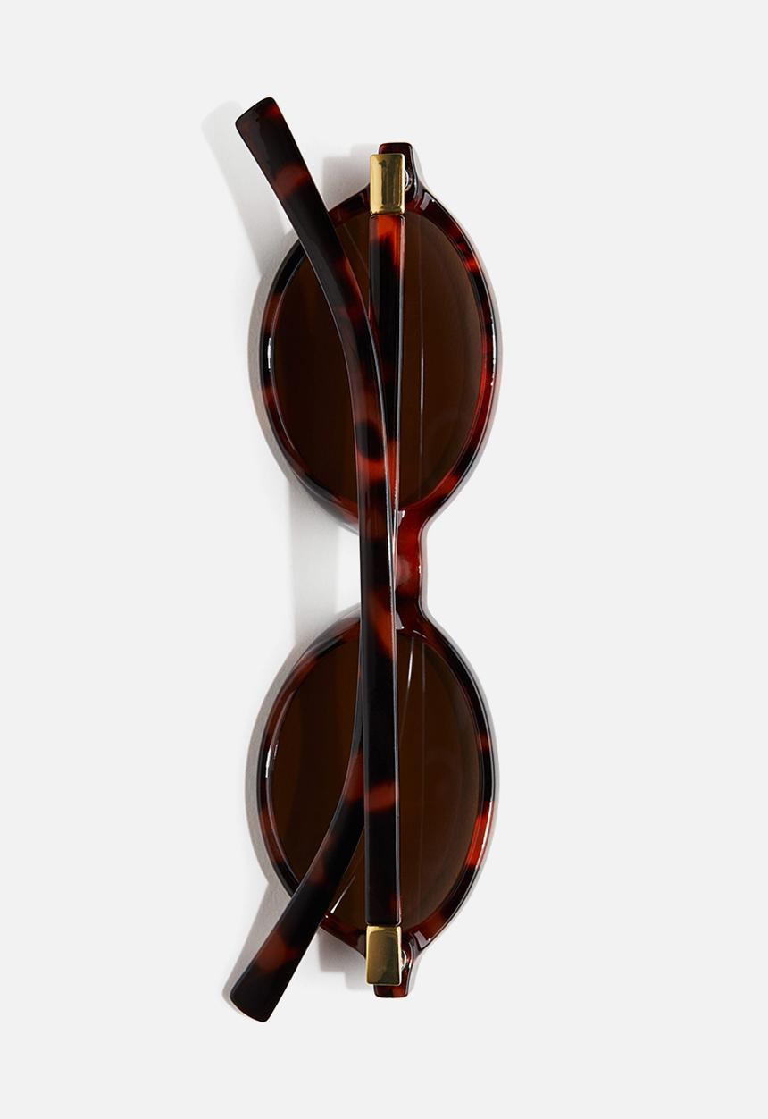 H&M - Oval sunglasses - brown/tortoiseshell-patterned