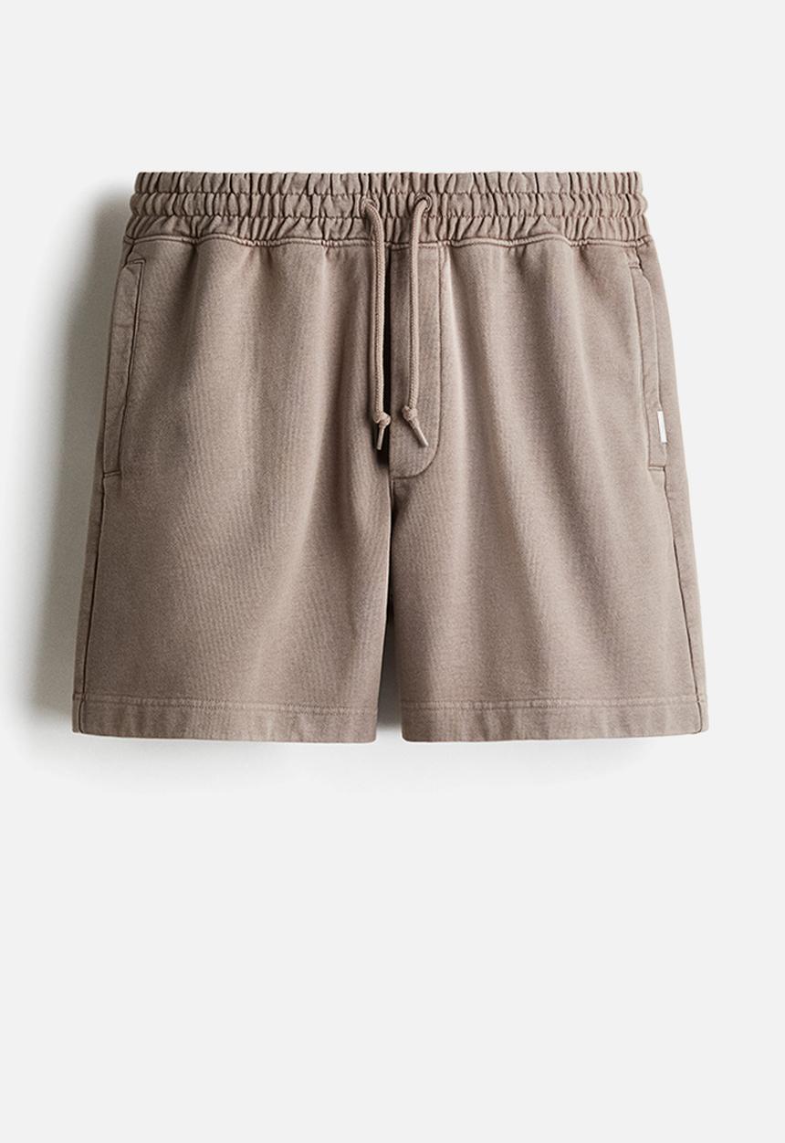 H&M - Relaxed fit cotton sweatshorts - beige