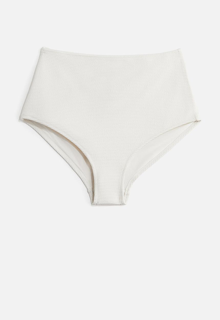 H&M - High waist bikini bottoms - white
