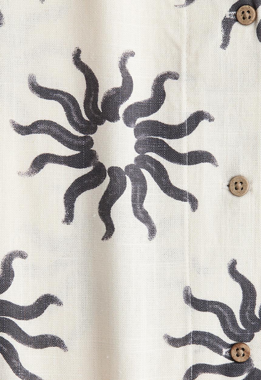 H&M - Loose-fit resort shirt - white suns