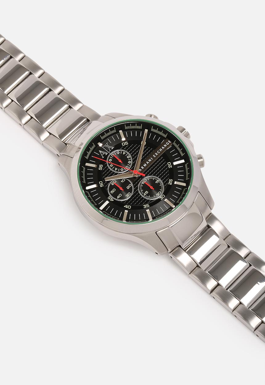 Armani Exchange - Hampton, 46 mm, chrono, round, 5 atm- silver/steel