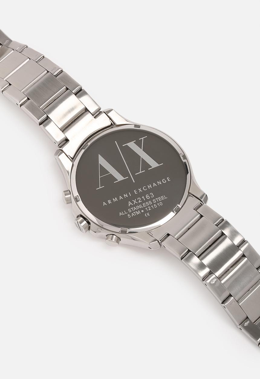 Armani Exchange - Hampton, 46 mm, chrono, round, 5 atm- silver/steel