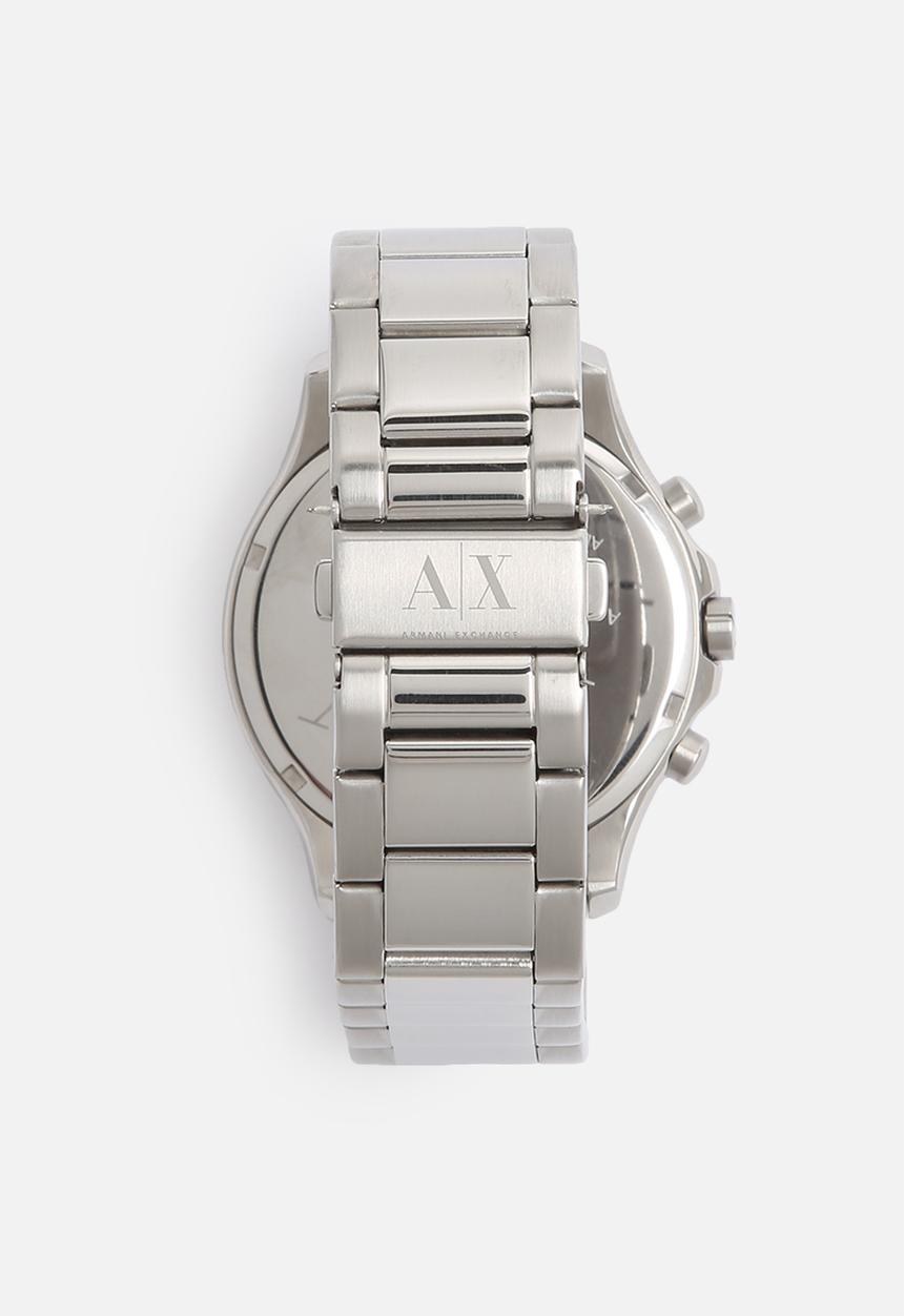 Armani Exchange - Hampton, 46 mm, chrono, round, 5 atm- silver/steel