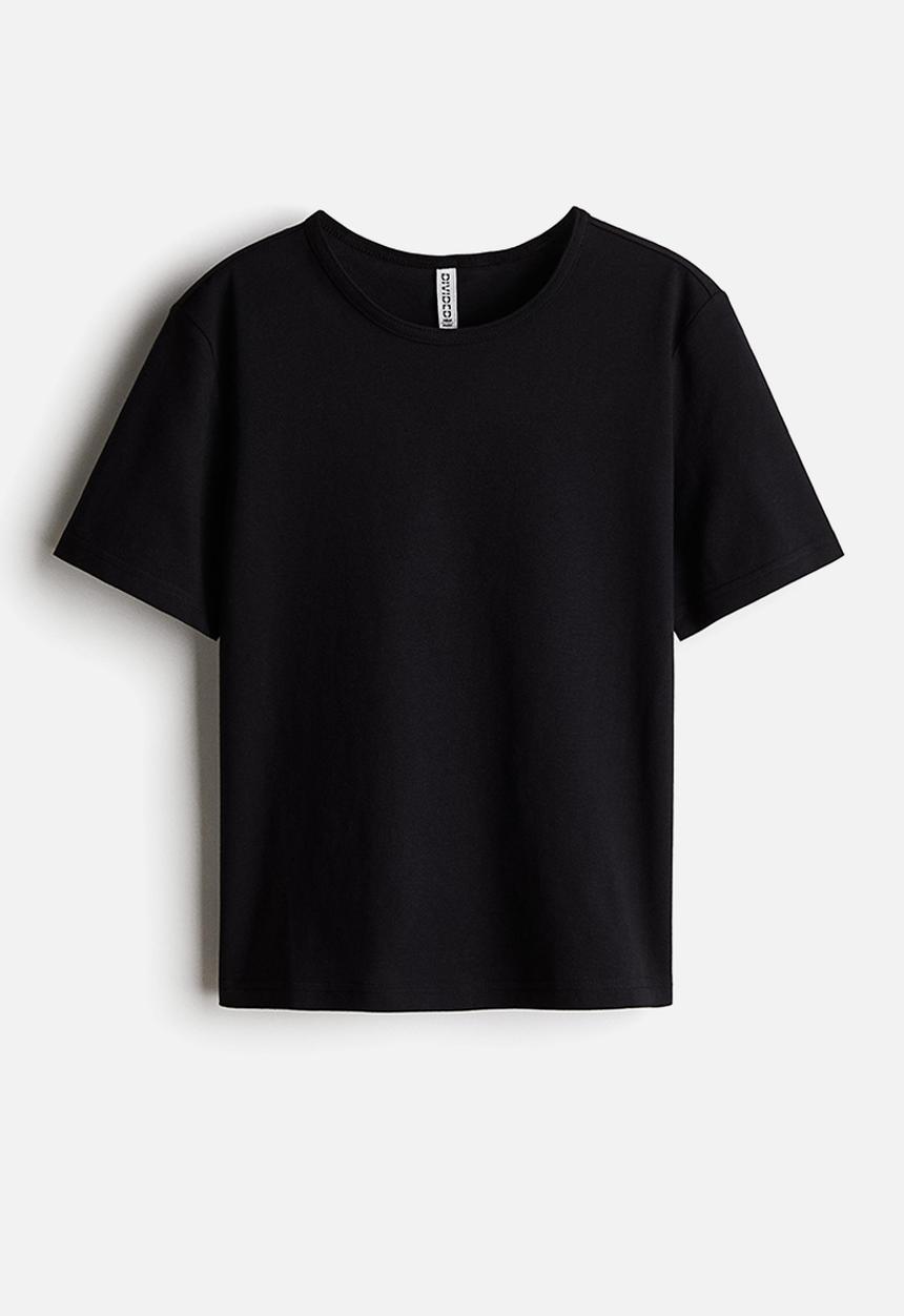 H&M - Cotton jersey t-shirt - black