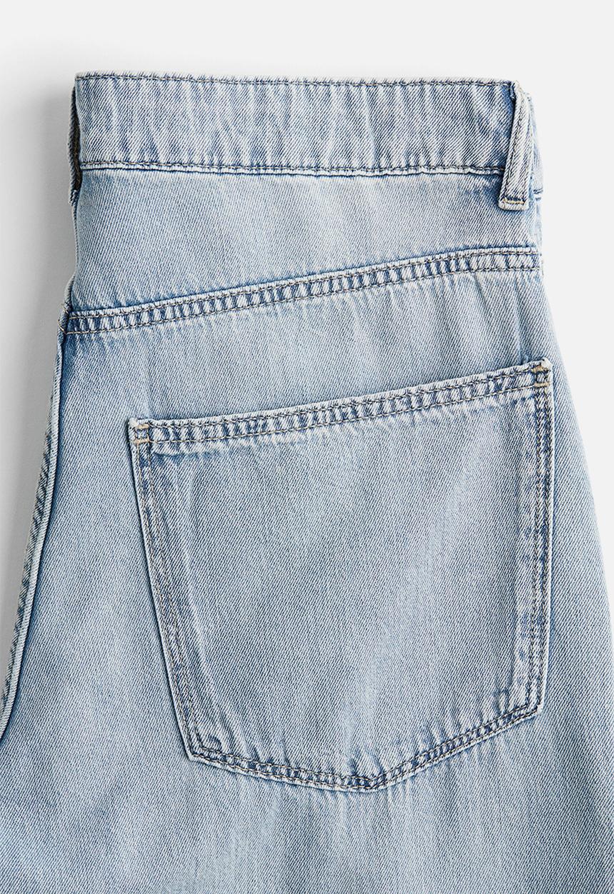 H&M - Baggy wide low jeans - light denim blue
