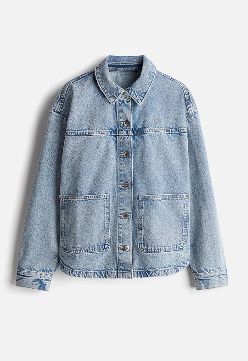 H&M - Twill overshirt - light denim blue