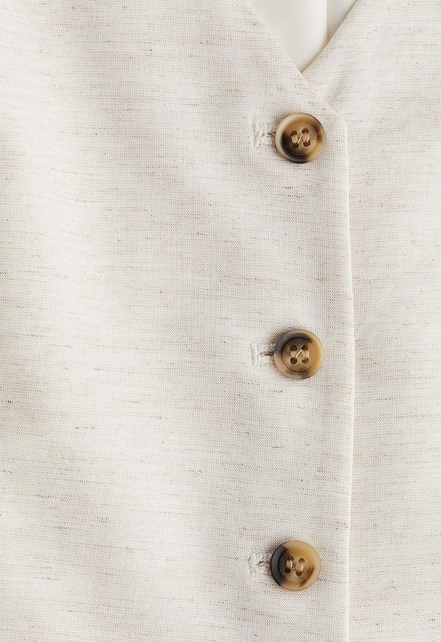 H&M - Tailored suit waistcoat - light beige marl