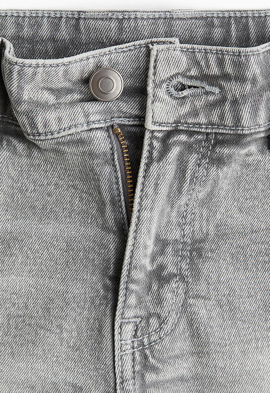 H&M - Denim mini shorts -  washed grey 