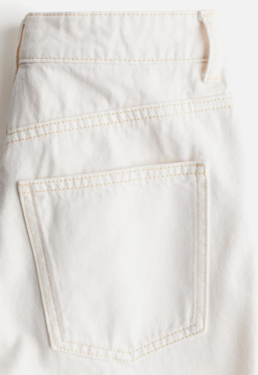 H&M - Wide ultra high jeans - white