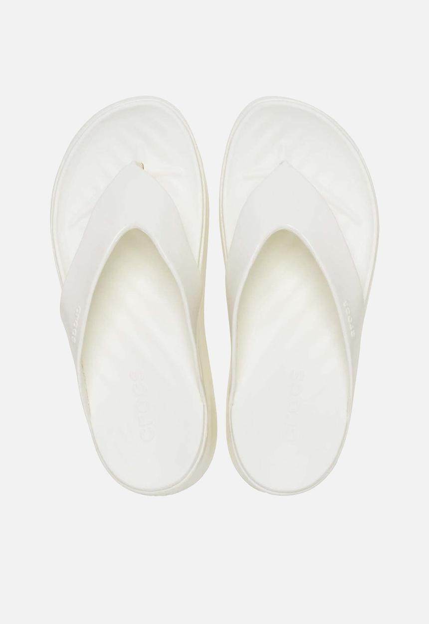 Crocs - Getaway way platform patent flip - chalk
