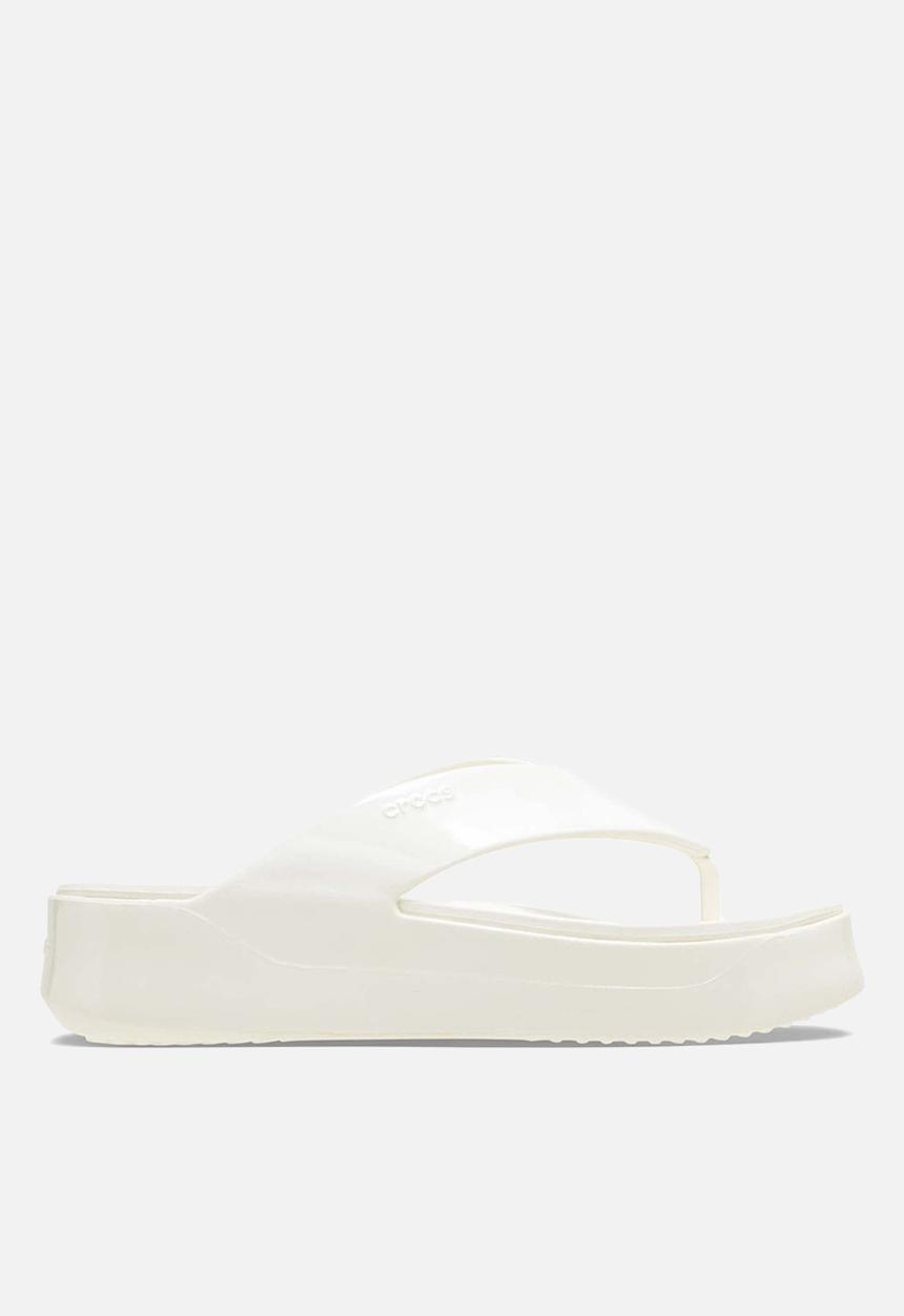 Crocs - Getaway way platform patent flip - chalk