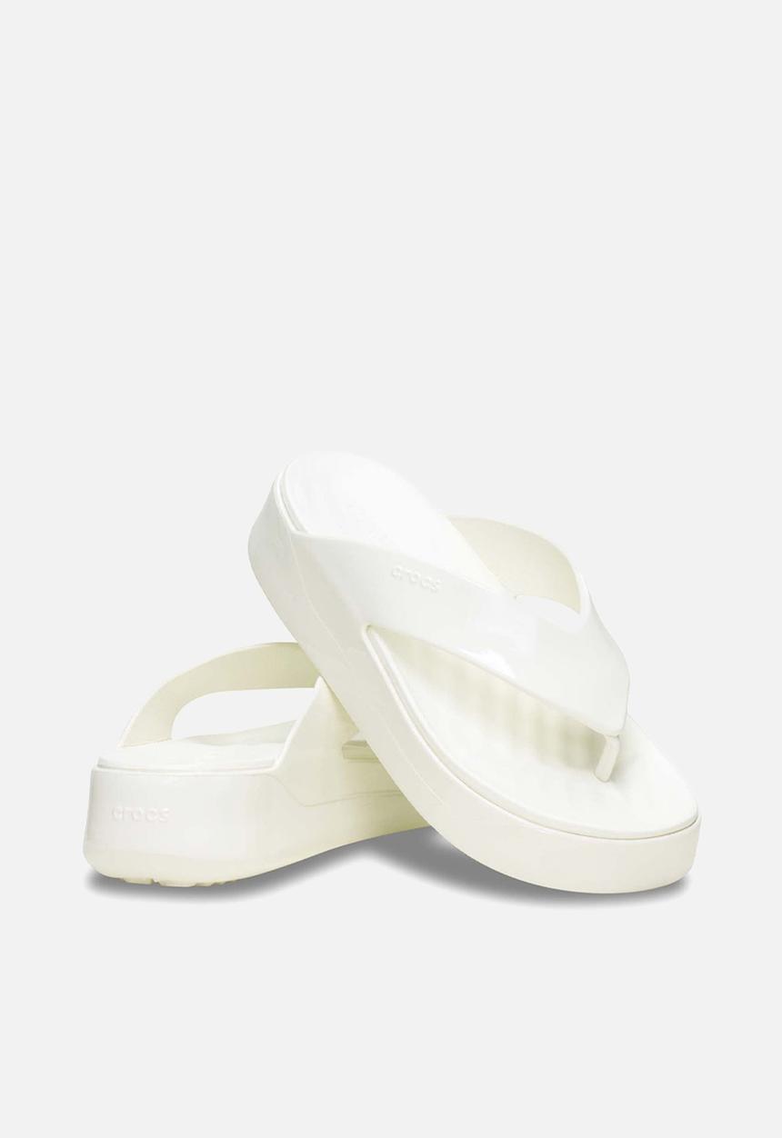 Crocs - Getaway way platform patent flip - chalk