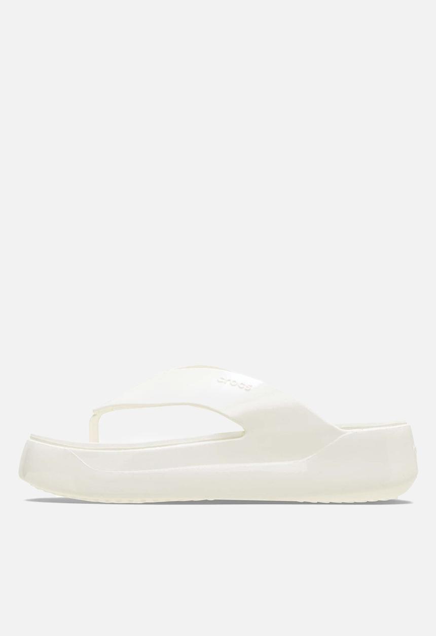 Crocs - Getaway way platform patent flip - chalk