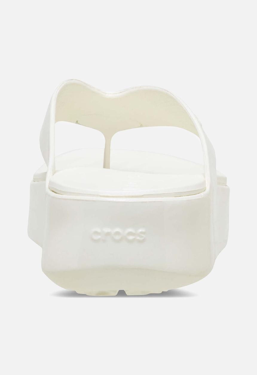 Crocs - Getaway way platform patent flip - chalk