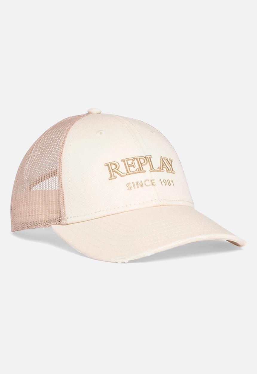 Replay - Washed Heavy Cotton Twill Trucker - White Smoke