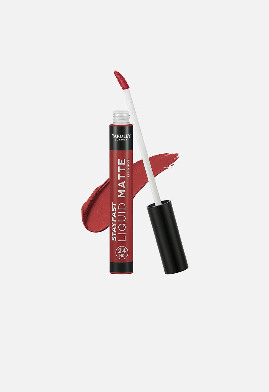Yardley London - Stayfast Liquid Matte Vinyl Lipstick - Red Honey