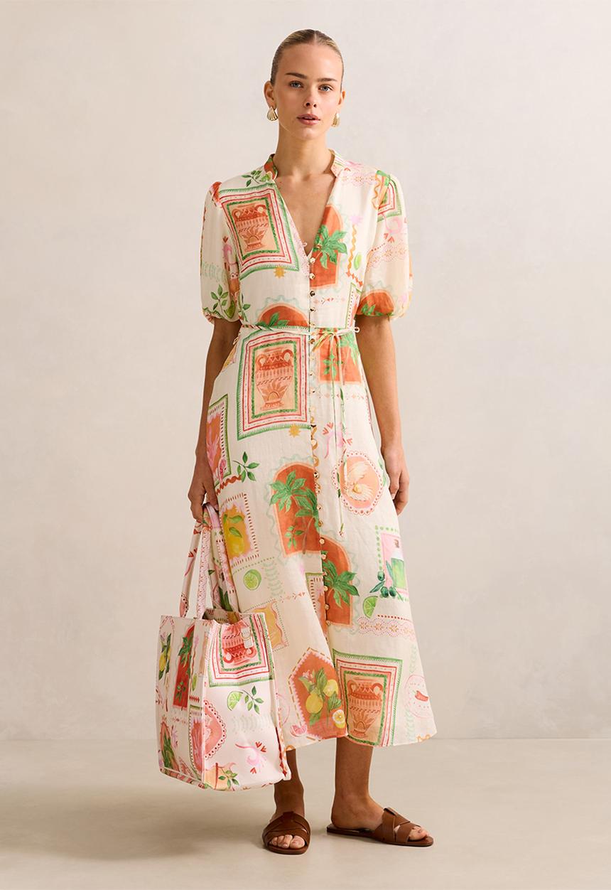 Forever New - Sophie Puff Sleeve Midi Dress