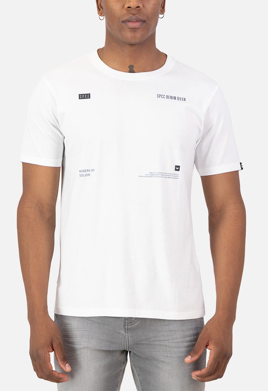 S.P.C.C - Adkins Tee  - Regular Fit Signature Tees Optical White