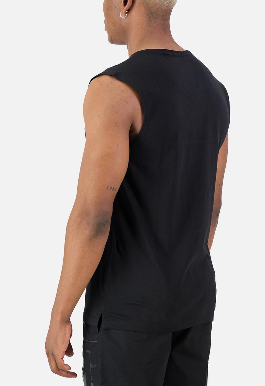 S.P.C.C - Surge Atlas Sleeveless Tee  - Black Regular Fit Signature S/Less Tee Black