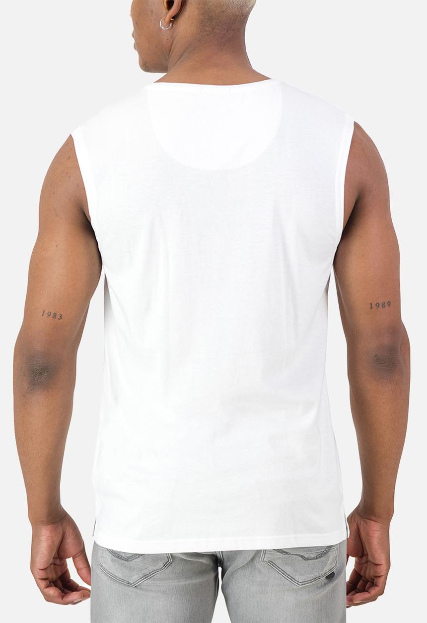 S.P.C.C - Surge Atlas Sleeveless Tee  - Regular Fit Signature S/Less Tee Optical White