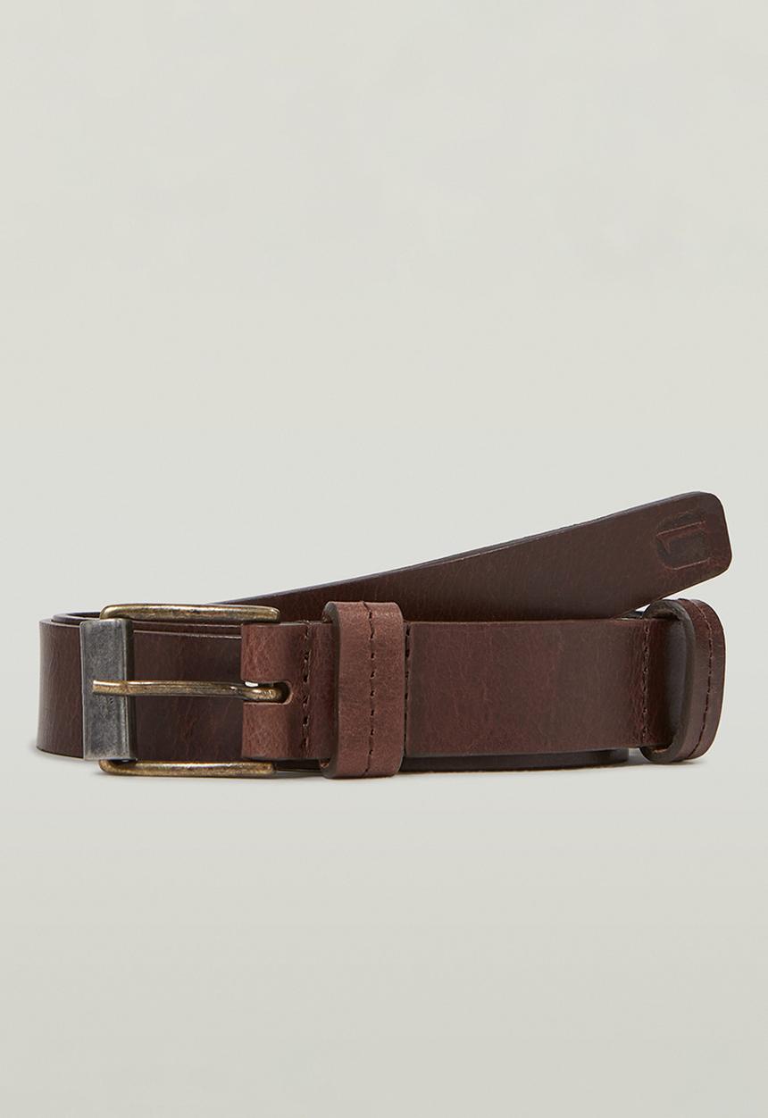 G-STAR - Correct Belt - Oxide Gold/Brown Chocolate