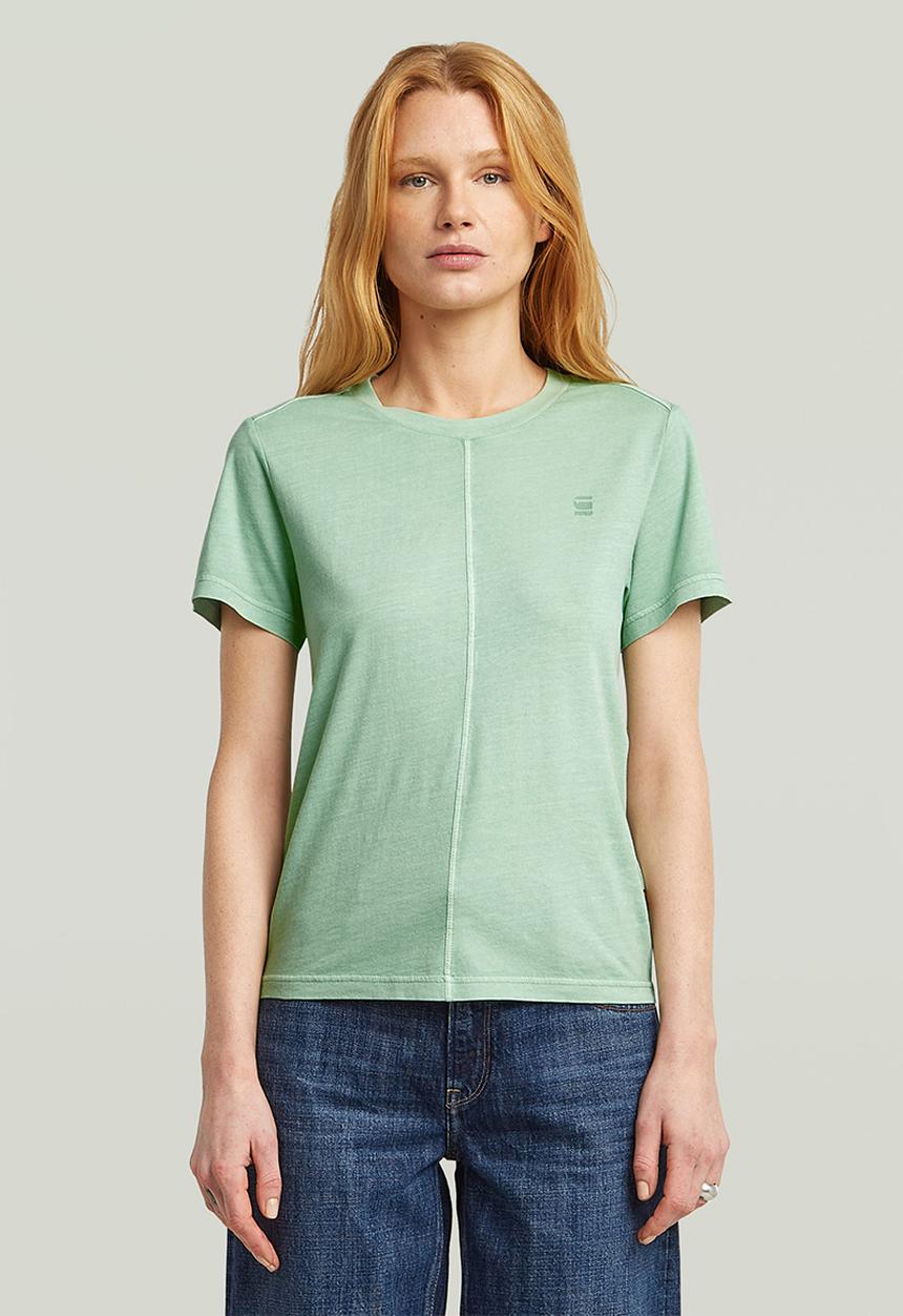 G-STAR - Overdyed Front Seam Top Wmn - Granite Green Gd
