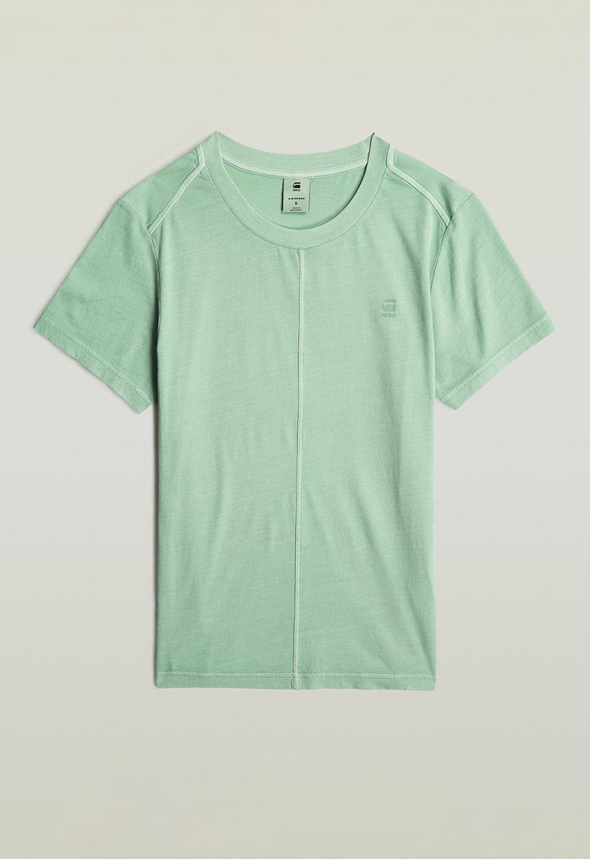 G-STAR - Overdyed Front Seam Top Wmn - Granite Green Gd