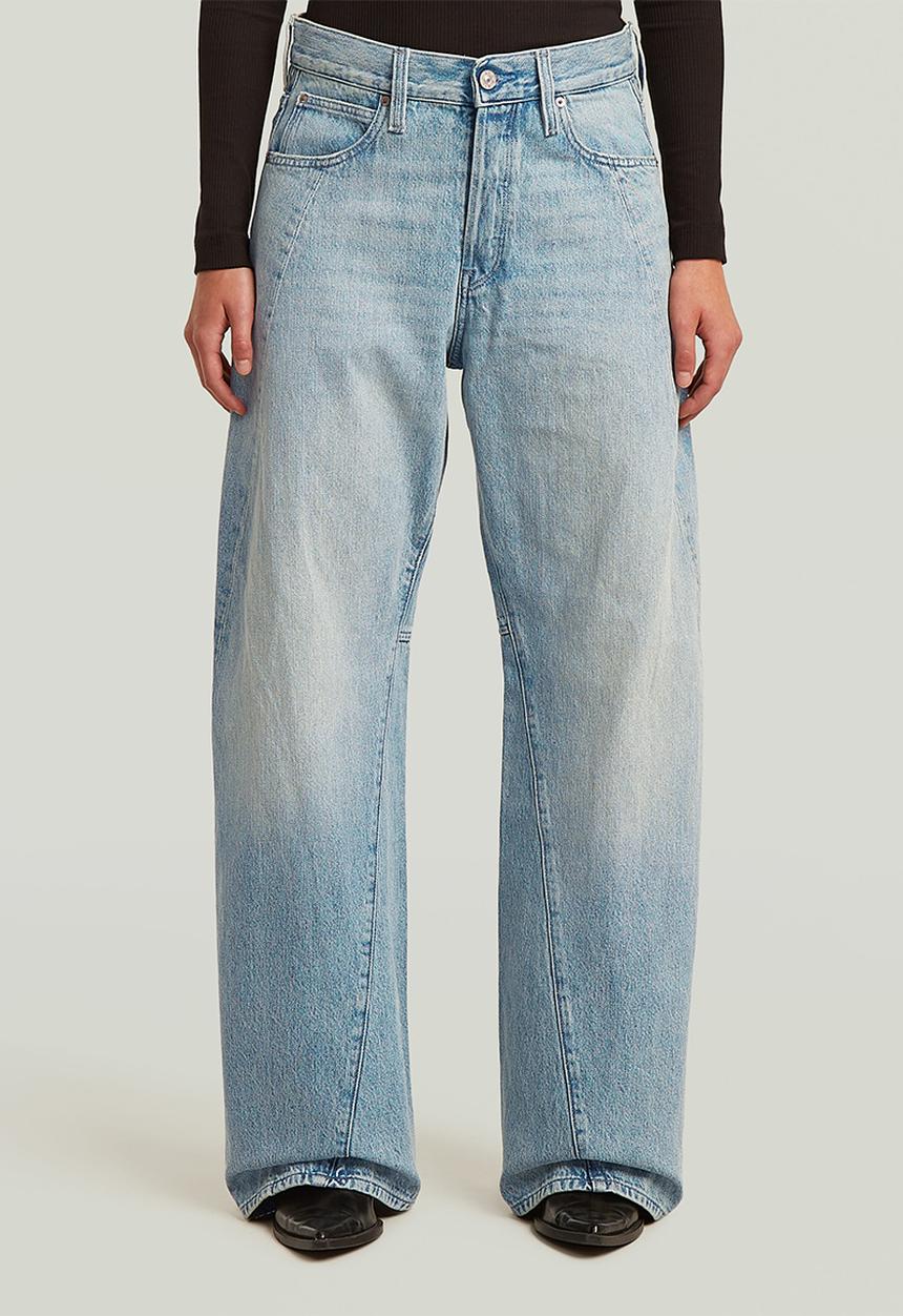 G-STAR - Contor 3D Wide Jeans Wmn - Sun Faded Pacific Blue