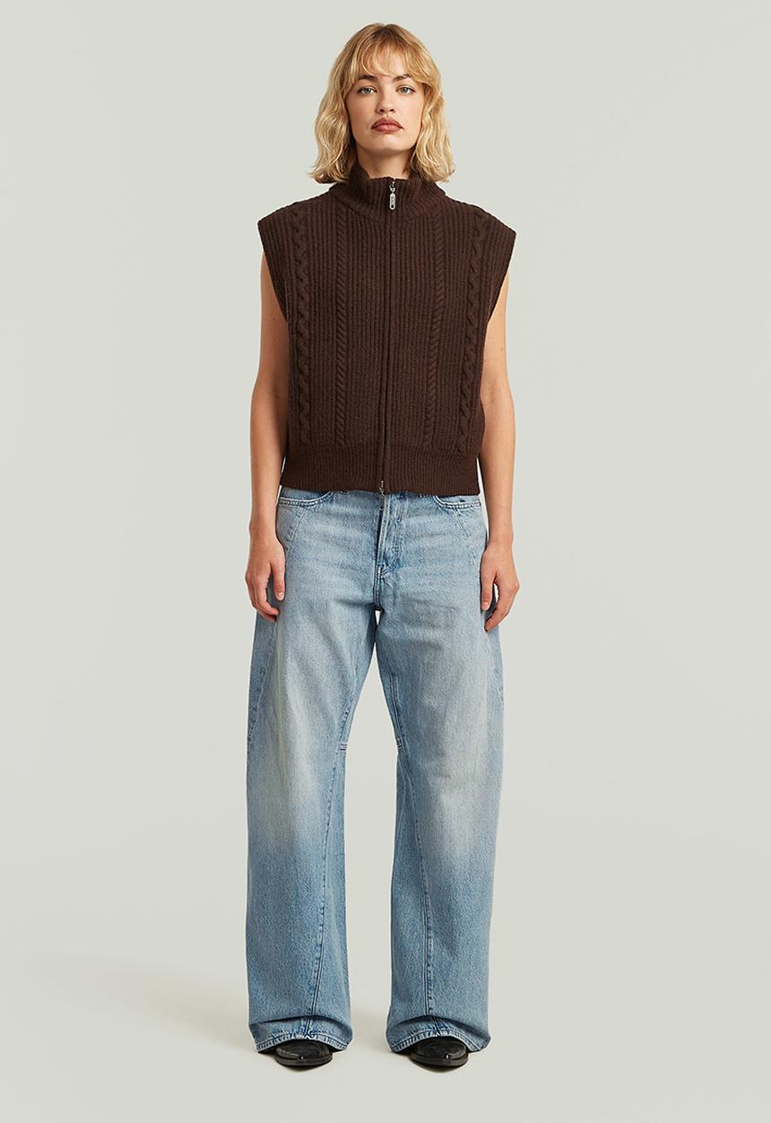 G-STAR - Contor 3D Wide Jeans Wmn - Sun Faded Pacific Blue