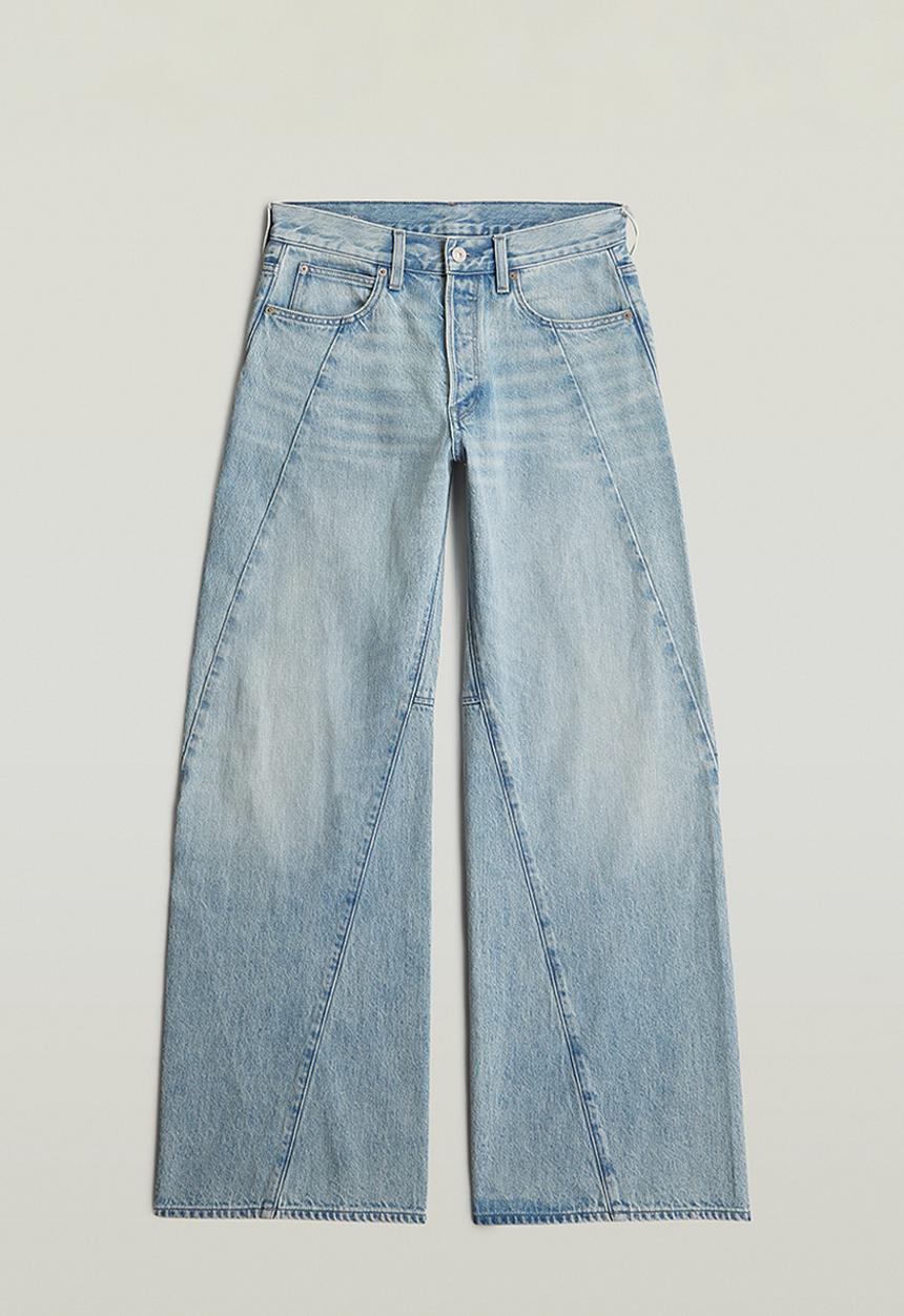 G-STAR - Contor 3D Wide Jeans Wmn - Sun Faded Pacific Blue